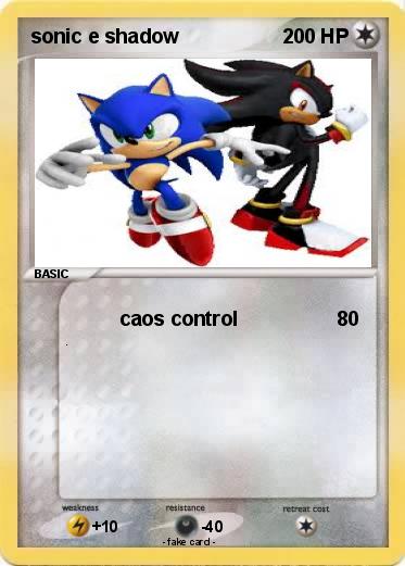 Pokemon sonic e shadow