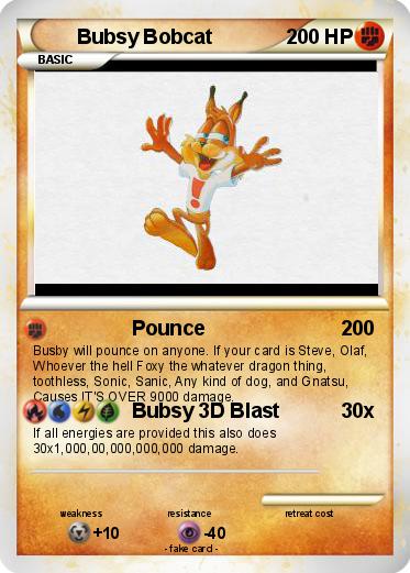 Pokemon Bubsy Bobcat