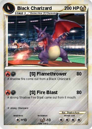 Pokemon Black Charizard                                     LVL X