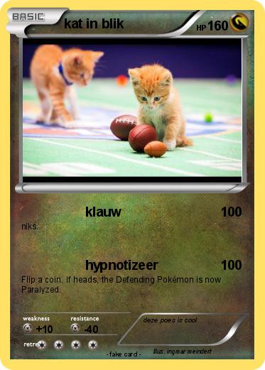 Pokemon kat in blik