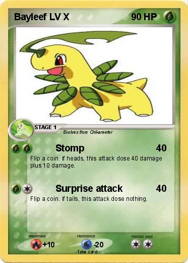 Pokemon Bayleef LV X