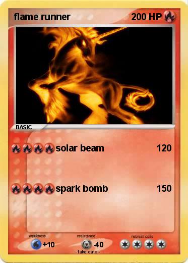 Pokemon flame runner