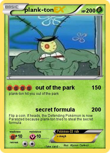 Pokemon plank-ton