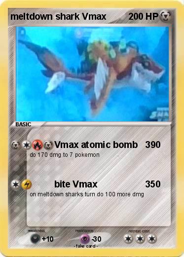 Pokemon meltdown shark Vmax