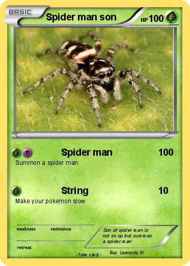 Pokemon Spider man son