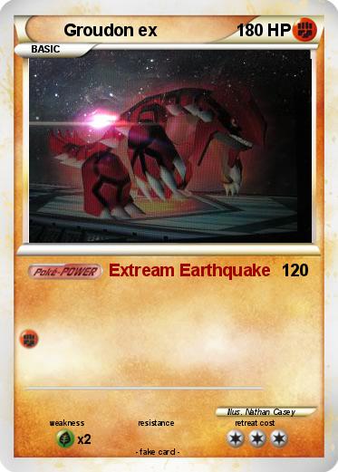 Pokemon Groudon ex