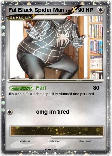 Pokemon Fat Black Spider Man