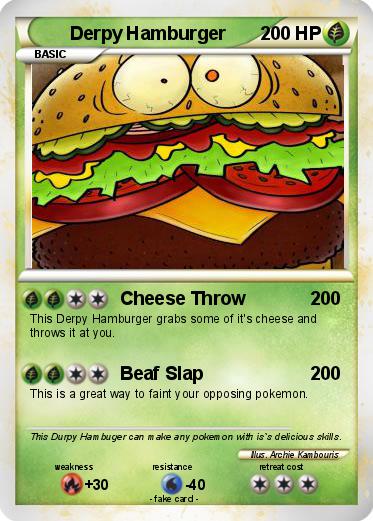 Pokemon Derpy Hamburger