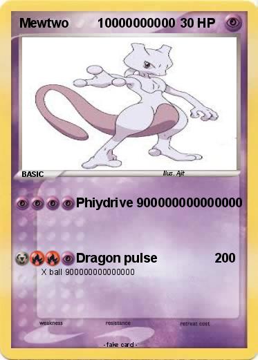 Pokemon Mewtwo        10000000000