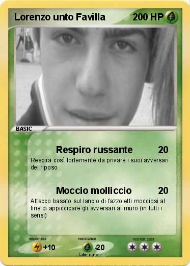 Pokemon Lorenzo unto Favilla