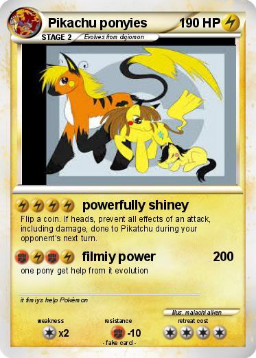 Pokemon Pikachu ponyies