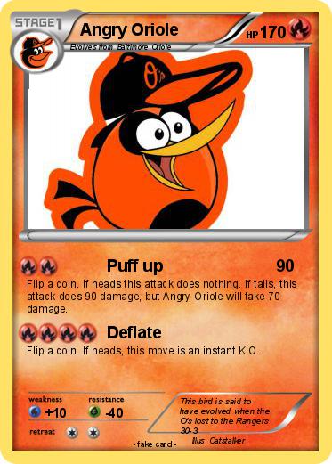 Pokemon Angry Oriole