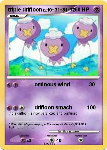 Pokemon triple drifloon