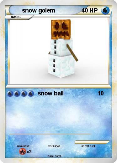 Pokemon snow golem