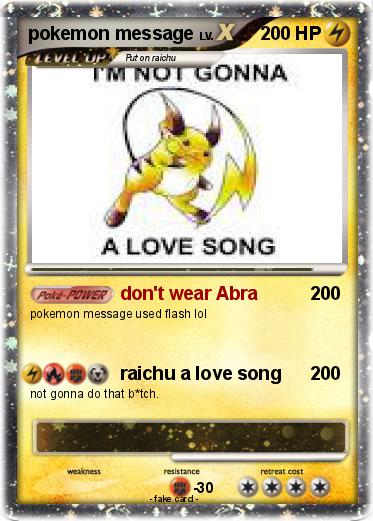 Pokemon pokemon message
