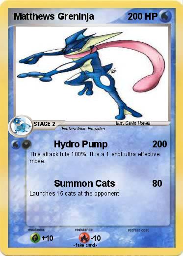 Pokemon Matthews Greninja