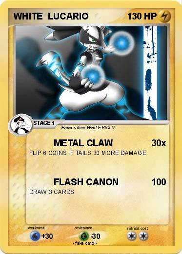 Pokemon WHITE  LUCARIO
