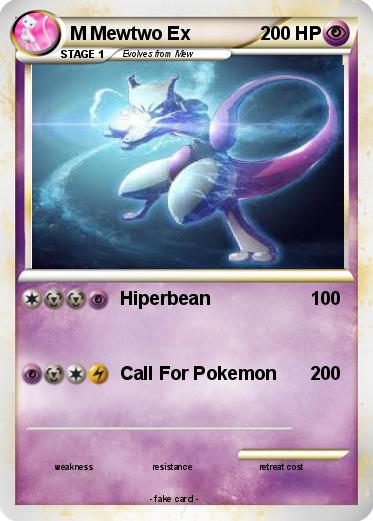 Pokemon M Mewtwo Ex