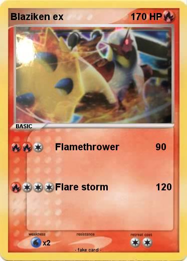Pokemon Blaziken ex