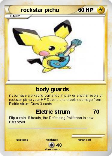 Pokemon rockstar pichu