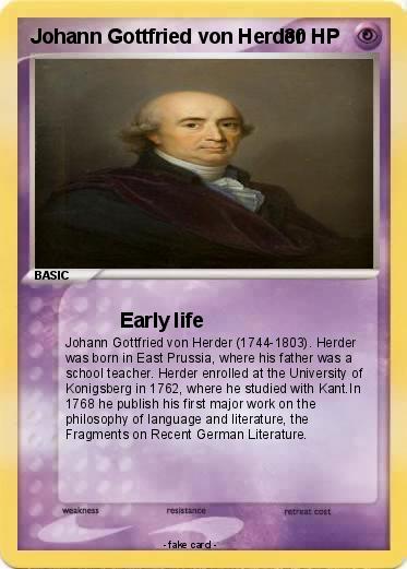 Pokemon Johann Gottfried von Herder