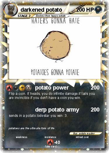 Pokemon darkened potato