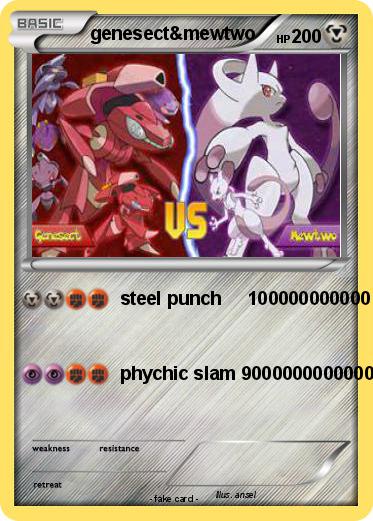 Pokemon genesect&mewtwo