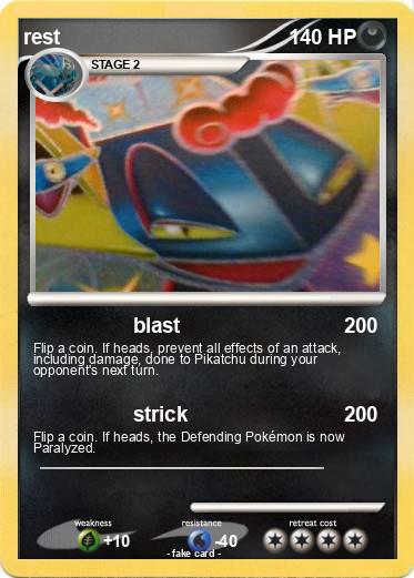 Pokemon rest