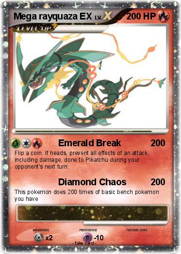 Pokemon Mega rayquaza EX