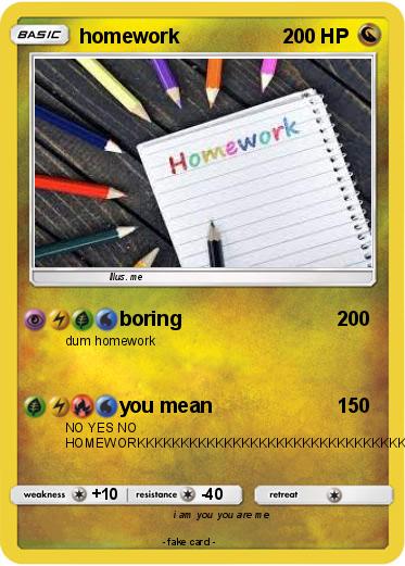 Pokemon homework