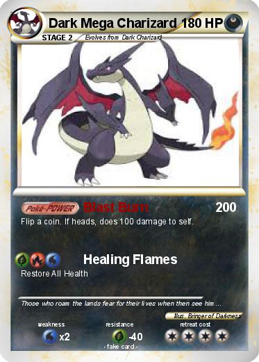 Pokemon Dark Mega Charizard