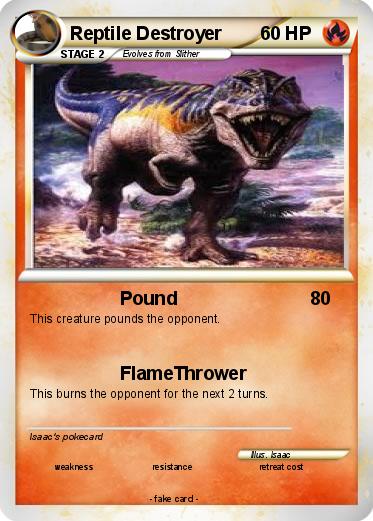 Pokemon Reptile Destroyer