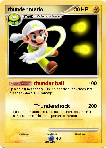 Pokemon thunder mario