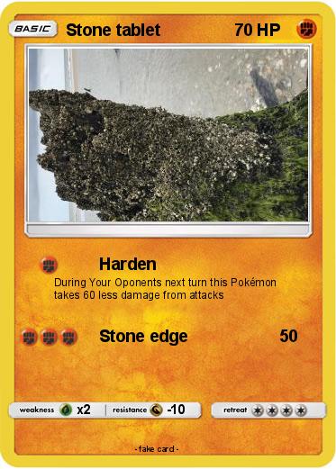 Pokemon Stone tablet