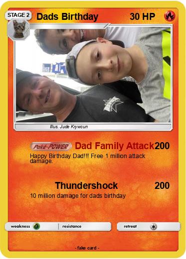 Pokemon Dads Birthday