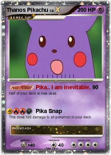 Pokemon Thanos Pikachu