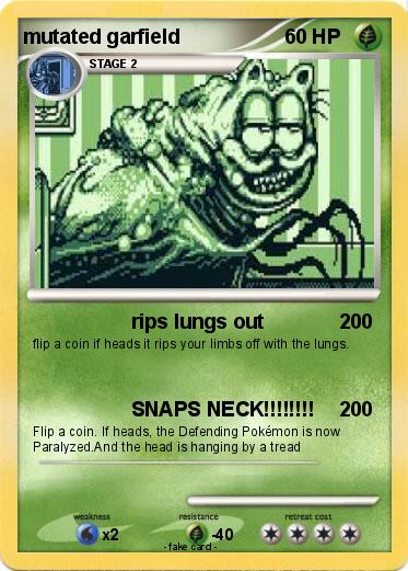 Pokemon mutated garfield Pokemon mutated garfield