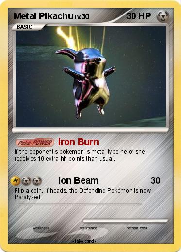 Pokemon Metal Pikachu