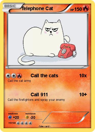 Pokemon Telephone Cat