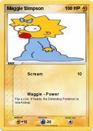 Pokemon Maggie Simpson