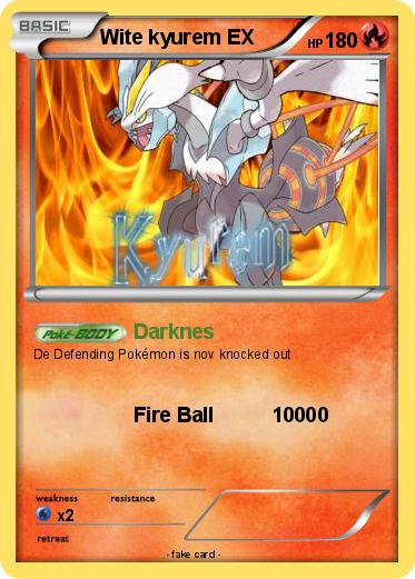 Pokemon Wite kyurem EX