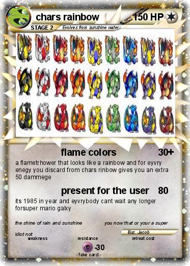Pokemon chars rainbow
