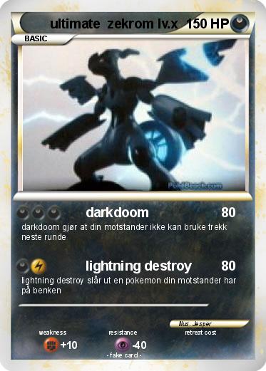 Pokemon ultimate  zekrom lv.x