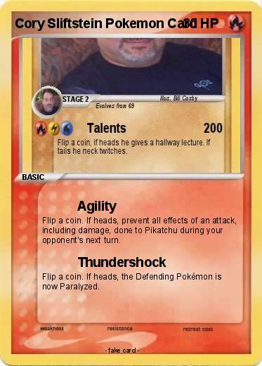 Pokemon Cory Sliftstein Pokemon Card