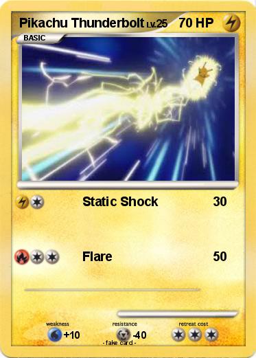 Pokemon Pikachu Thunderbolt