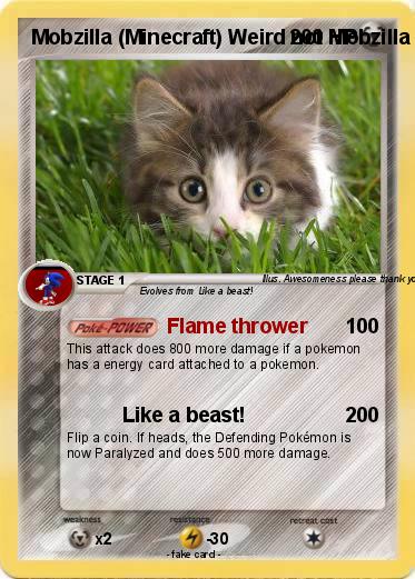 Pokemon Mobzilla (Minecraft) Weird not Mobzilla