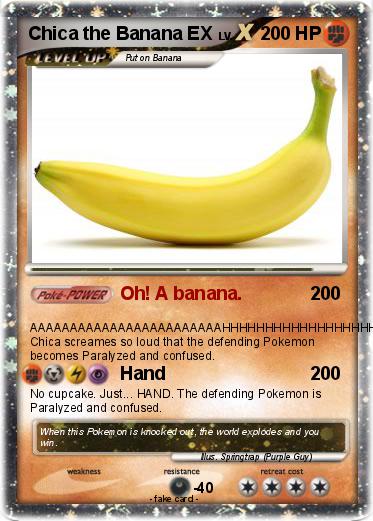 Pokemon Chica the Banana EX