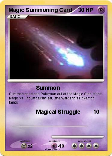 Pokemon Magic Summoning Card