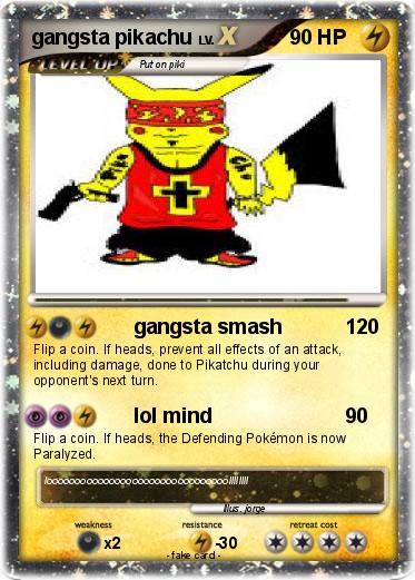 Pokemon gangsta pikachu