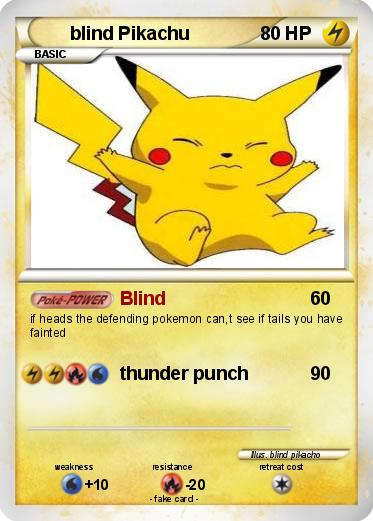 Pokemon blind Pikachu